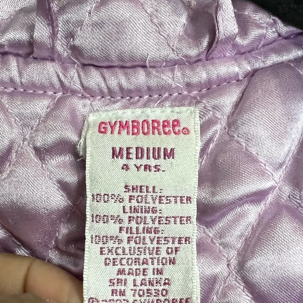 Gymboree Girls Pink Pea Coat -Triple Button Front closure - Sz. medium (4 Years)